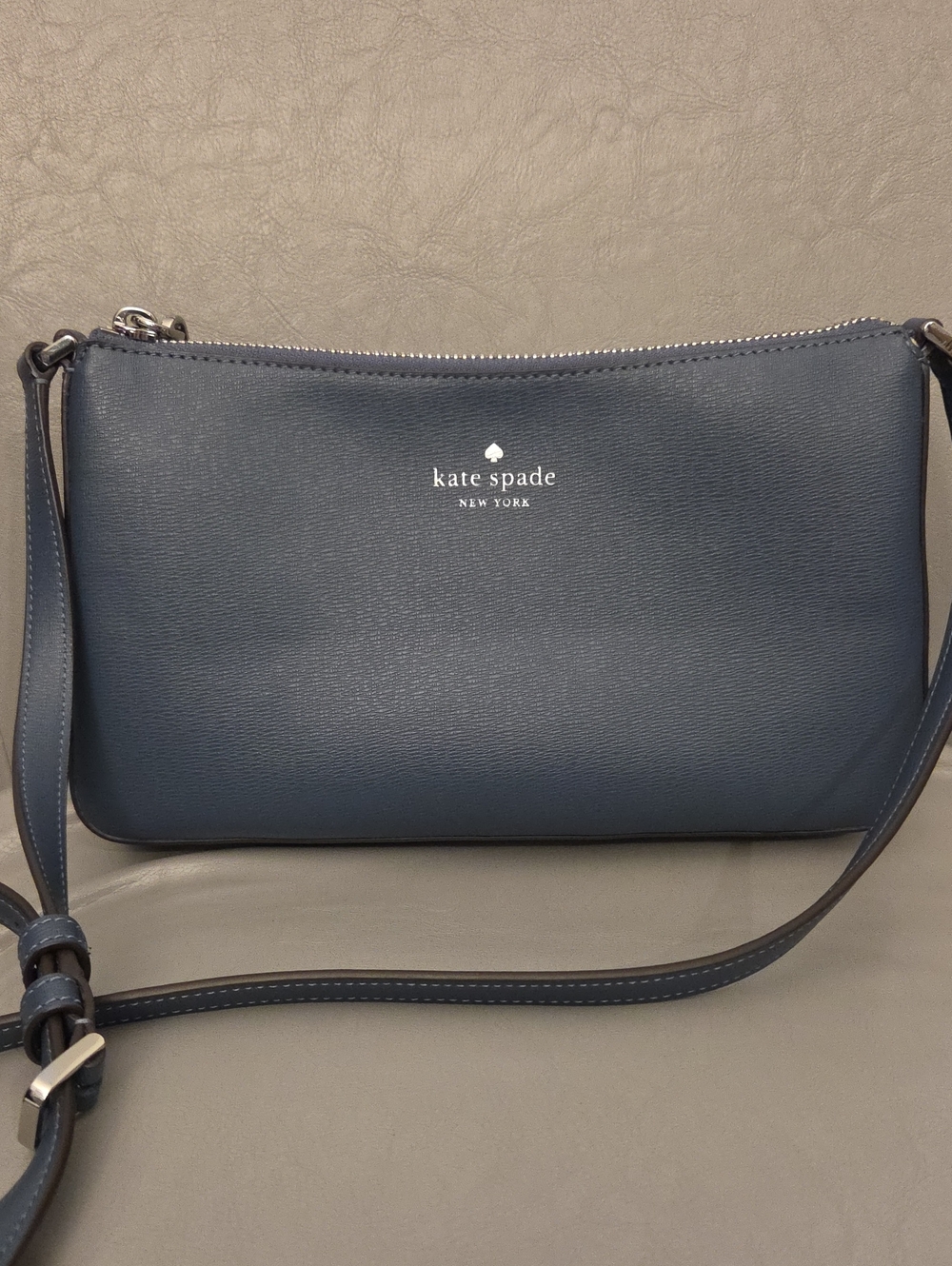 kate spade navy blue leather crossbody bag